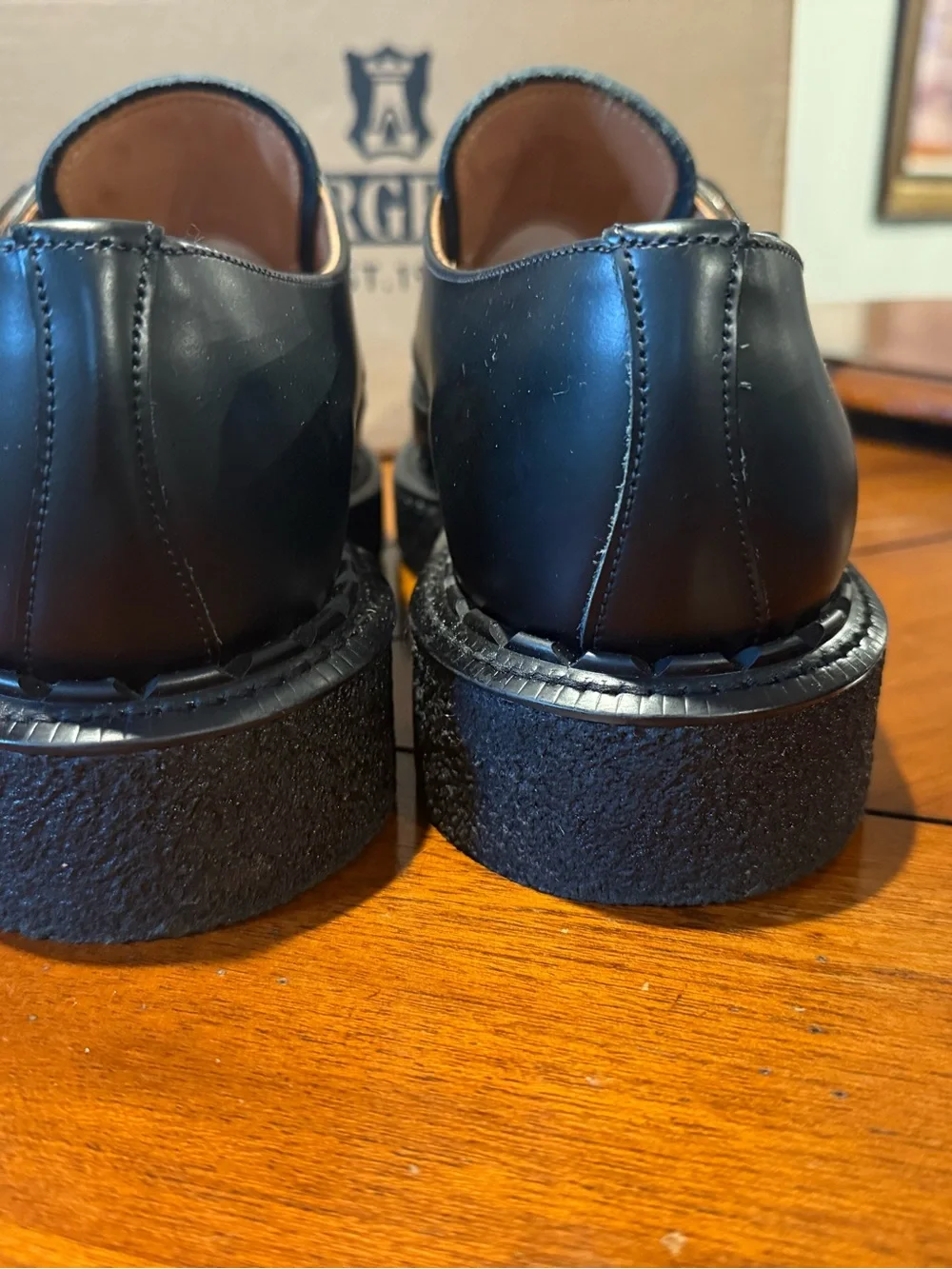 George Black Leather Monk Strap Brogue Oxfords